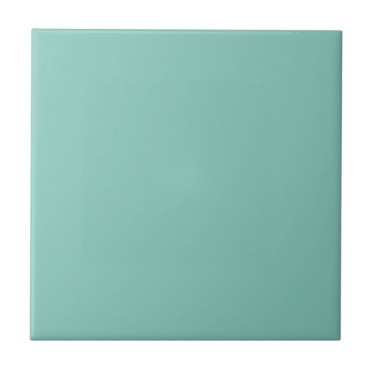 Moderne Pastellfarben Aquamarin Fliese (Vorderseite)