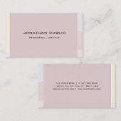 Moderne Pastellfarben Beruflich einfache Vorlage Visitenkarte (Vorne/Hinten)
