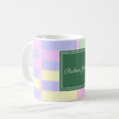 Moderne Pastellfarben Kaffeetasse (Vorderseite Links)