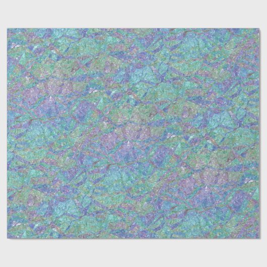 Moderne Pastellfarben Marble Mosaikmuster Geschenkpapier (Flach)