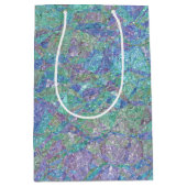 Moderne Pastellfarben Marble Mosaikmuster Mittlere Geschenktüte (Vorderseite)