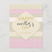 Moderne Pastellfarben mit geometrischem Muster Postkarte (Vorderseite)