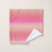 Moderne Pastellfarben Pink, Pfirsich und Blush Omb Badhandtuch Set (Waschlappen)