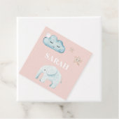 Moderne Pastellfarben Rosa und Blauer Name Geschenkanhänger (Beispiel)