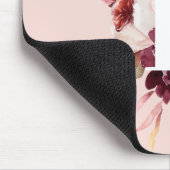 Moderne Pastellfarben Rosa und Rote Blüte mit Erst Mousepad (Ecke)