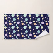 Moderne Pastellfarben - Rundmuster Badhandtuch Set (Handtuch)