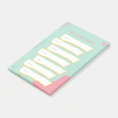 Moderne Pastellfarben Wochenplaner Post-it Klebezettel (angewinkelt)