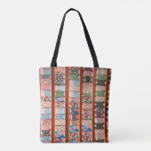 Moderne, pastellfarbene Blocktasche Tasche (Rückseite)