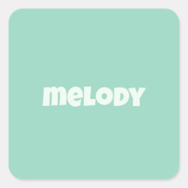 Moderne pastellfarbene Minzzimmer-Dekoration Quadratischer Aufkleber