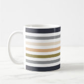 moderne pastellfarbene Monogramm Kaffeetasse (Links)