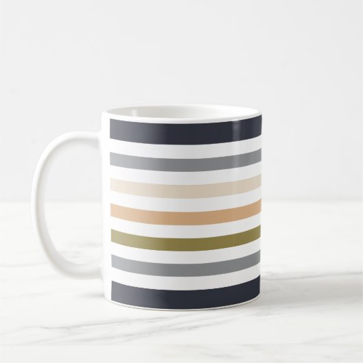 moderne pastellfarbene Monogramm Kaffeetasse (Links)