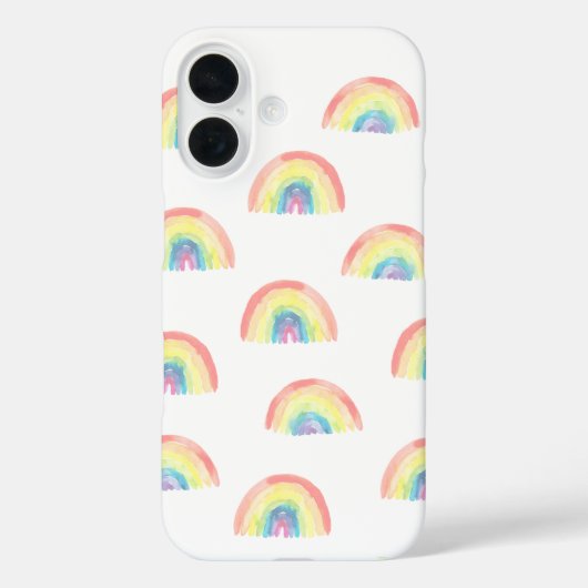 Moderne pastellfarbene Regenbogenfarbe niedlich Case-Mate iPhone Hülle (Rückseite)