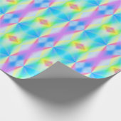 Moderne, pastellfarbene Regenbogenfarben Geschenkpapier (Ecke)