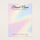 Moderne, pastellfarbene Regenbogenohrenkarte (Vorderseite)