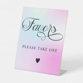 Moderne pastellfarbene rosa Wolke Neun Favoriten Sockelschild (Vorderseite)