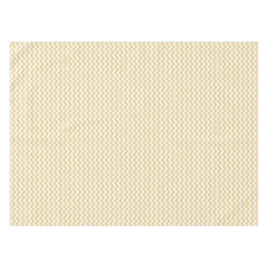 Moderne pastellgelbe und Zickzack Muster Tischdecke (Vorderseite (Horizontal))