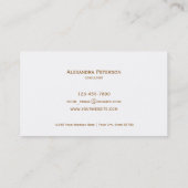 moderne Pastellpalette in feiner Farbe Visitenkarte (Rückseite)