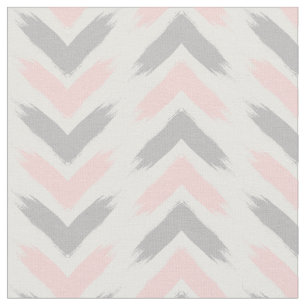 Moderne pastellrosa, grau gepinte Pinselstriche Stoff