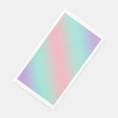 Moderne pastellrosa Minze lila Gradient Serviette (Ecke)