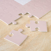 Moderne pastellrosa Rahmen | Persönliches Hundetea Puzzle (Seite)