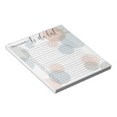 Moderne Pastelltöne und Kalligraphie zum Erstellen Notizblock (angewinkelt)