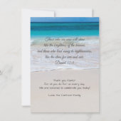 Moderne Pastor Wertschätzung Beach Scene Scripture Dankeskarte (Vorderseite)