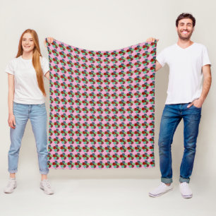 Moderne Patchwork-Muster Fleecedecke