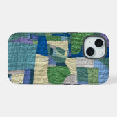 Moderne Patchwork-Quilt Handyhülle iPhone 15 Hülle (Rückseite (Horizontal))