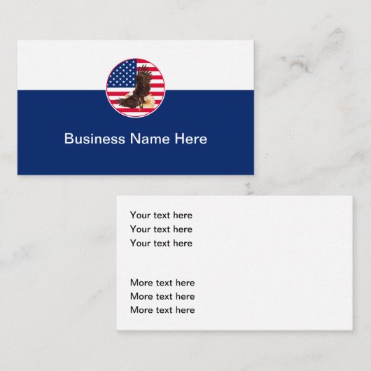 Moderne Patriotische Themenkarten Visitenkarte (Vorne/Hinten)