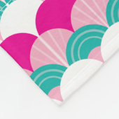 MODERNE PATTERN hübsche Jakobsmuschel Fleecedecke (Ecke)