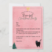 Moderne Päuse und Purrusweihnachtliche Einladung (Rückseite)