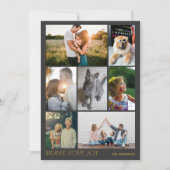 Moderne Peace Liebe Freude am Foto Weihnachten (Vorderseite)