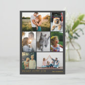 Moderne Peace Liebe Freude am Foto Weihnachten (Stehend Vorderseite)