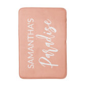 Moderne Peach Bath Mat Badematte (Vorderseite Vertikal)
