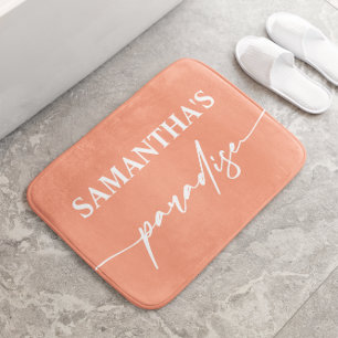 Moderne Peach Bath Mat Badematte