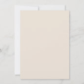 Moderne Peach & Blue Baby Sprinkle Einladung (Rückseite)