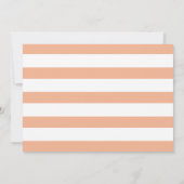 Moderne Peach Blume Blumenkohl-Foto Muttertag Karte (Rückseite)