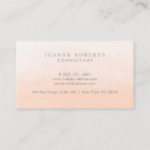 Moderne Peach Orange Ombre Beauty oder Beruflich Visitenkarte (Rückseite)