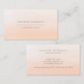 Moderne Peach Orange Ombre Beauty oder Beruflich Visitenkarte (Vorne/Hinten)