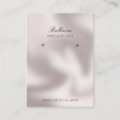 Moderne Pearl Background Ohrringe Business Card Visitenkarte (Vorderseite)