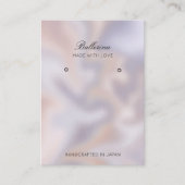 Moderne Pearl Background Ohrringe Business Card Visitenkarte (Vorderseite)