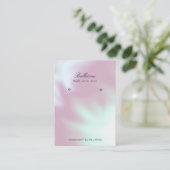 Moderne Pearl Background Ohrringe Business Card Visitenkarte (Stehend Vorderseite)