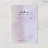 Moderne Pearl Background Ohrringe Business Card Visitenkarte (Vorderseite)