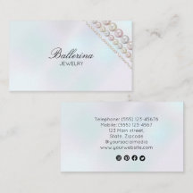 Moderne Pearl Pattern Business Card