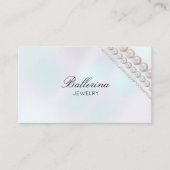 Moderne Pearl Pattern Business Card Visitenkarte (Vorderseite)