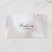 Moderne Pearl Pattern Business Card Visitenkarte (Vorderseite)