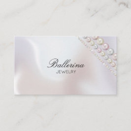 Moderne Pearl Pattern Business Card Visitenkarte