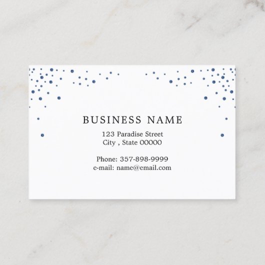 Moderne Peitschen mit dunkelblauem Visitenkarte (Rückseite)