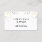 Moderne Peitschen mit GoldGlitzer-Make-upkünstler Visitenkarte (Rückseite)