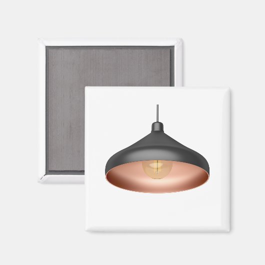 Moderne Pendelleuchte mit LED-Lampe Magnet (Vorderseite/Rückseite)